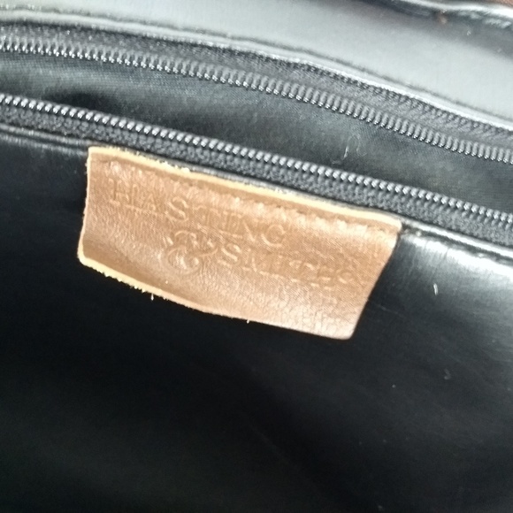 VINTAGE LEATHER CLAMSHELL PURSE HASTING & SMITH - Picture 6 of 7